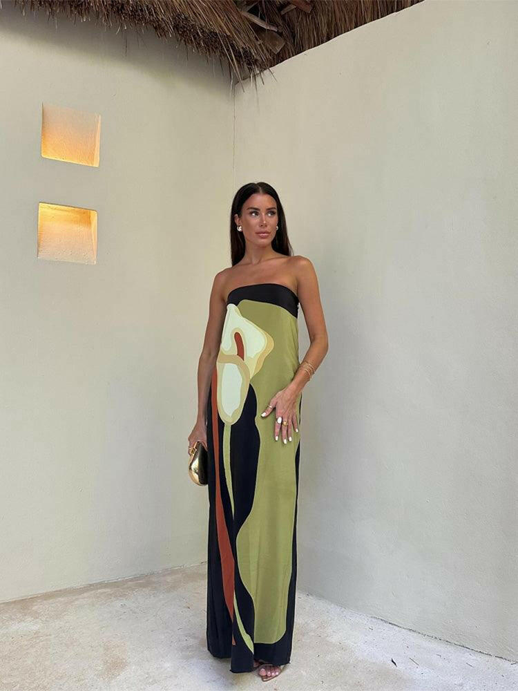 Gala | Vestido largo estampado - Natalia Ruiz